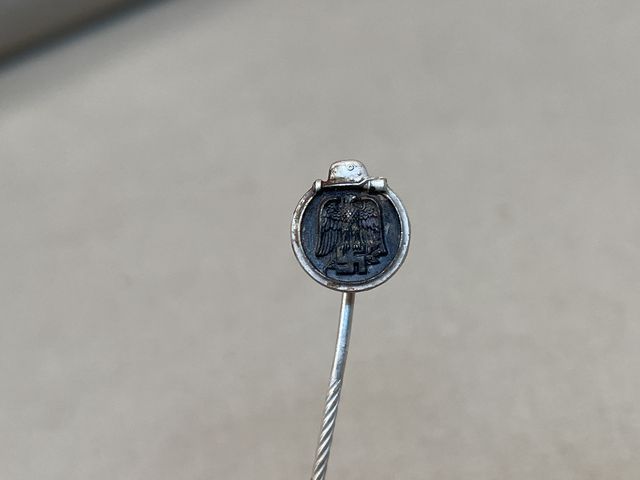 Original WWII German Russian Front Medal Miniature, 10mm
