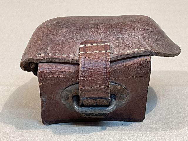 Original WWII German Cavalry 98k Rifle Leather Sight Protector
