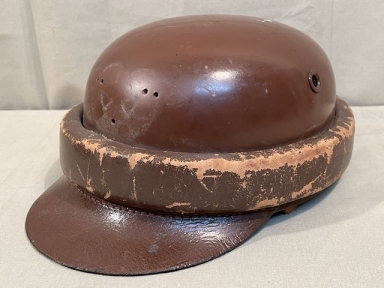 Original Nazi Era German Motorized Gendarmerie Personnel's Motorcycle Crash Helmet