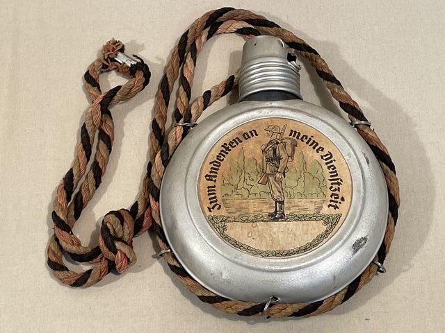 Original WWII Era German Military Service Commemorative Flask