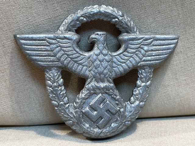 Original Nazi Era German Police Visor Cap Eagle