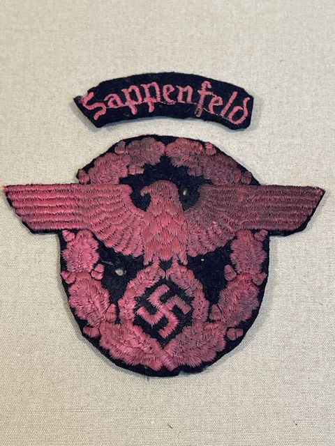 Original Nazi Era German Fireman NCO'S Sleeve Eagle & Title