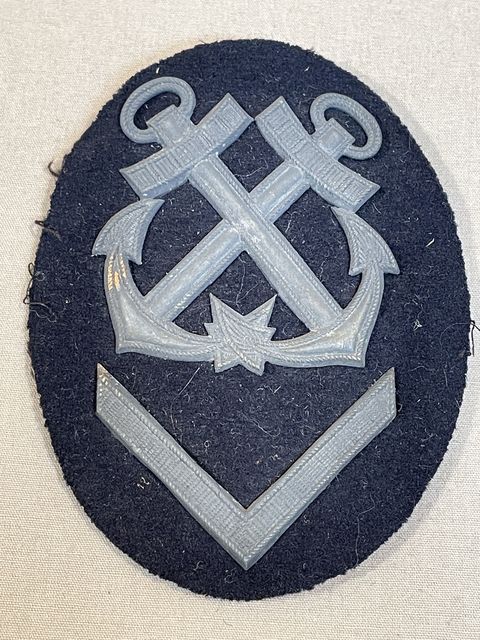 Original WWII German Kriegsmarine (Navy) Senior Helmsmen NCO�s Career Sleeve Insignia