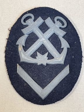 Original WWII German Kriegsmarine (Navy) Senior Helmsmen NCO’s Career Sleeve Insignia