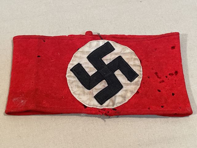 Original Nazi Era German NSDAP Member's Wool Arm Band, Early Example