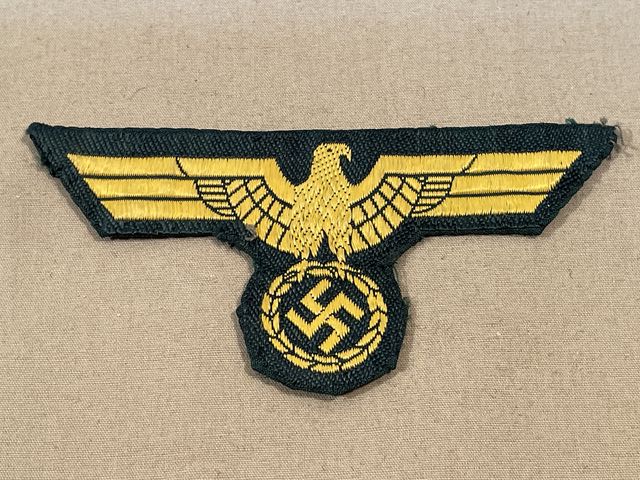 Original WWII German KM Coastal Artillery EM/NCO Breast Eagle