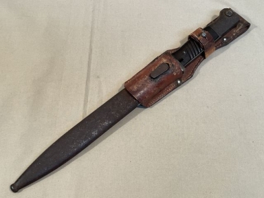 Original WWII German 98K Bayonet and Scabbard with Frog