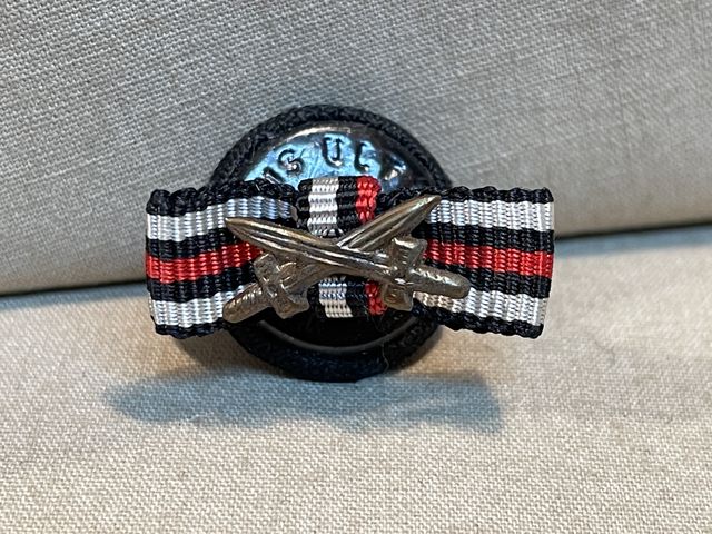 Original Pre-WWII German Lapel Button Hole Ribbon, Hindenburg Cross UNISSUED