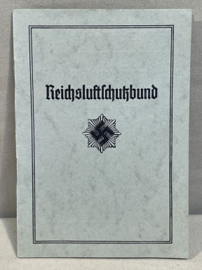 Original Nazi Era German RLB Member's ID/Dues Card, Reichsluftschutzbund