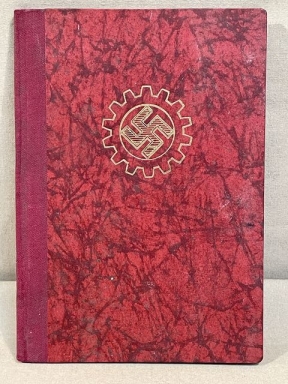 Original Nazi Era German DAF Membership ID/Dues Book
