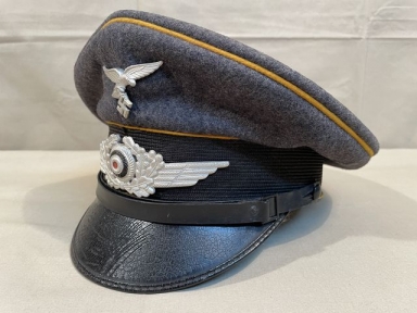 Original 1937 German Luftwaffe Fallschirmjger EM/NCO's Visor Cap, Issued FG Rgt 1