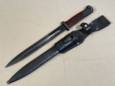 Original WWII German 98K Bayonet and Scabbard with Frog, Late-War