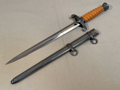 Original WWII German Army Officer's Dagger and Scabbard, Unmarked