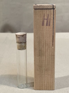 Original WWII Era German Medical Sample Bottle in Wooden Box