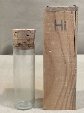 Original WWII Era German Medical Sample Bottle in Wooden Box