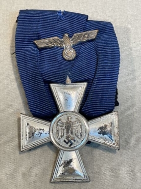 Original WWII German Heer (Army) 18-Year Long Service Medal, Parade Ribbon