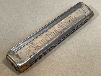 Original WWII German Meine Hausmarke Harmonica, Key of C