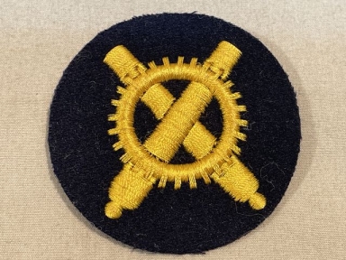 Original WWII German Kriegsmarine Artillery Mechanics EM Career Sleeve Insignia