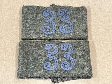 Original WWII German Medical Soldier's Shoulder Strap Slides, Pair