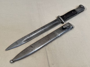 Original WWII German 98K Bayonet and Scabbard, FORCE MATCHED