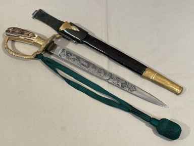 Original Imperial German Forester's Cutlass Dagger, Carl Eickhorn