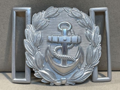 Original WWII German Kriegsmarine Administrative Officials Belt Buckle, Aluminum