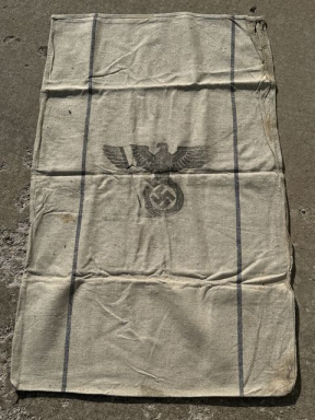 Original WWII German Large Cloth Ration Sack, 1942