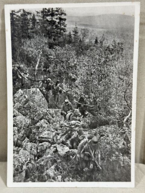 Original WWII German SS-Gebirgsdivision "Nord" in Karelien Postcard, North Karelian Front