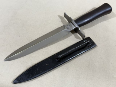 Original WWII French Fighting Knife and Scabbard, Made During German Occupation!