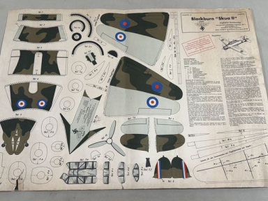 HOLD! Original Nazi Era German NSFK Paper Airplane Model, British Skua II!!!