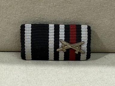 Original WWII German Two-Position Ribbon Bar, 1914 Iron Cross, UNISSUED