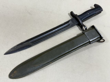 Original WWII US M1 Garand Bayonet and Scabbard, UC