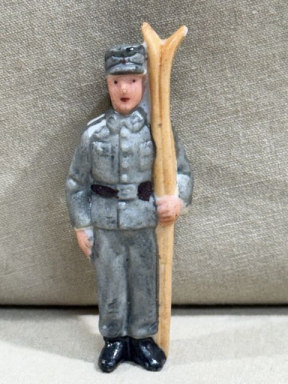 Original Nazi Era German WHW Donation Porcelain Figure, Gebirgsjäger