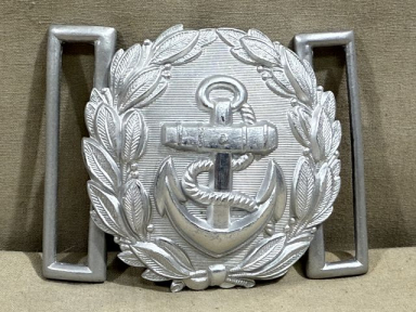 Original WWII German Kriegsmarine Administrative Officials Dress Belt Buckle, Aluminum