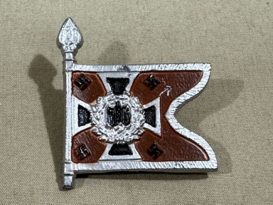 Original WWII German Flag Tinnie, AUFKLRUNGSABTEILUNGEN
