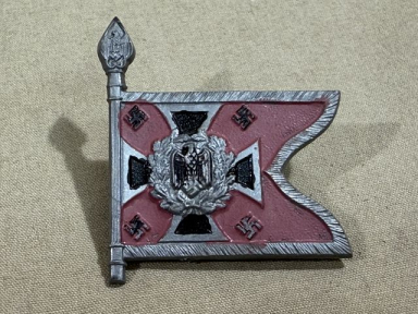 Original WWII German Flag Tinnie, KRAFTFAHRKAMPFTRUPPE