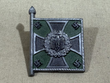 Original WWII German Flag Tinnie, JGER