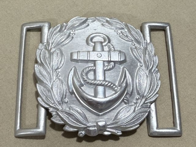 Original WWII German Kriegsmarine Administrative Officials Dress Belt Buckle, Aluminum