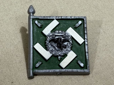 Original WWII German Luftwaffe Flag Tinnie, REGIMENT GENERAL GRING
