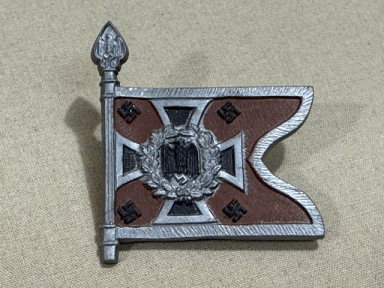 Original WWII German Flag Tinnie, AUFKLRUNGSABTEILUNGEN