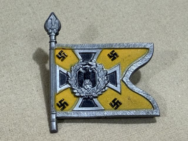 Original WWII German Flag Tinnie, KAVALLERIE