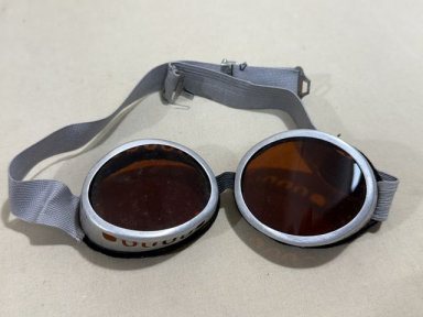 Original WWII German Tinted Goggles, Aluminum