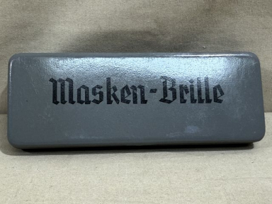 Original WWII German Soldier's Gas Mask Glasses Case, UNISSUED!