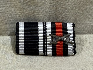 Original WWII German Two-Position Ribbon Bar, 1914 Iron Cross, UNISSUED