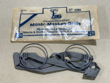 Original WWII German Masken-Brille (Gas Mask Glasses) in Glassine Envelope