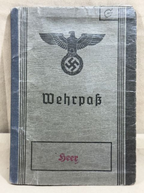 Original WWII German Homeguard Soldier's Wehrpaß, WWI Veteran