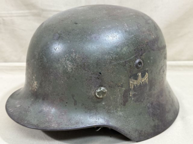 Original WWII German HEER (Army) M35 Double Decal Helmet