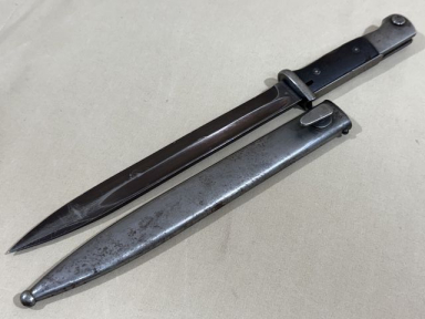 Original WWII German 98K Bayonet and Scabbard, MATCHING 42 asw