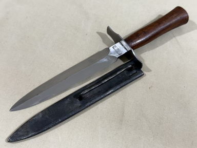 Original WWII French Fighting Knife and Scabbard, S.G. C.O