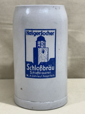 Original WWII or Pre-War German Haigerlocher Schloßbräu Beer Stein